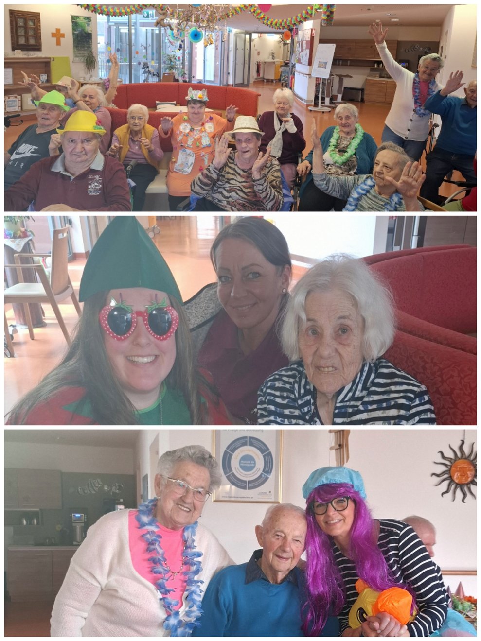 Weiter geht die Reise mit viel Spaß, Humor und guter Laune in den Wohnbereich Sonne.