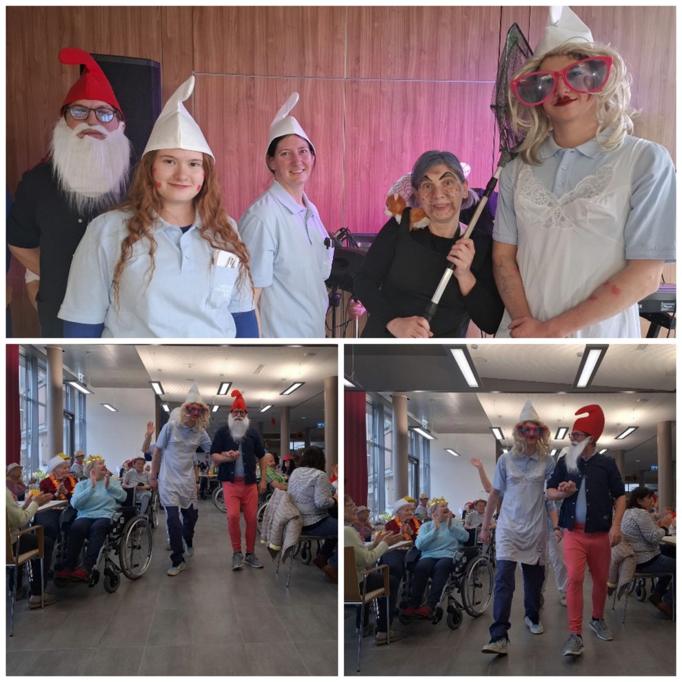 Sagt mal von wo kommt ihr denn her? Aus Schlumpfhausen bitte sehr. Sehen da alle so aus wie ihr? Ja, die sehen so aus wie wir! 