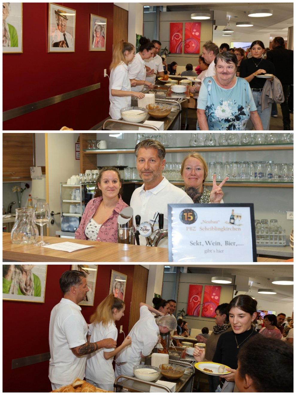 "Munterer Festbetrieb" ist natürlich nur ein anderer Begriff für den Satz "Das Buffet ist eröffnet!".